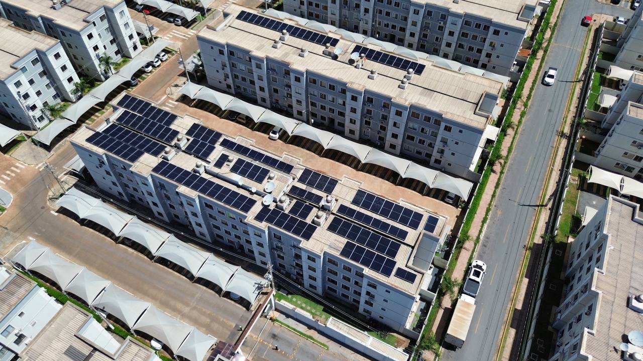 Energia solar em condomínio Várzea Grande - projeto condominial